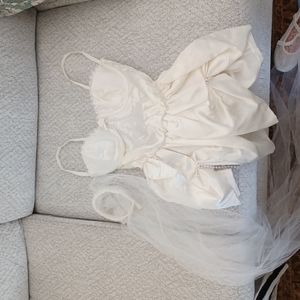 Honeymoon Cami and Veil. Size S